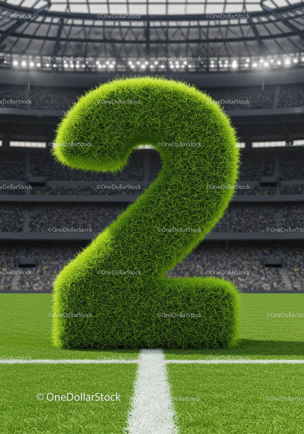 Large Grass Texture Number Two on Soccer Field
