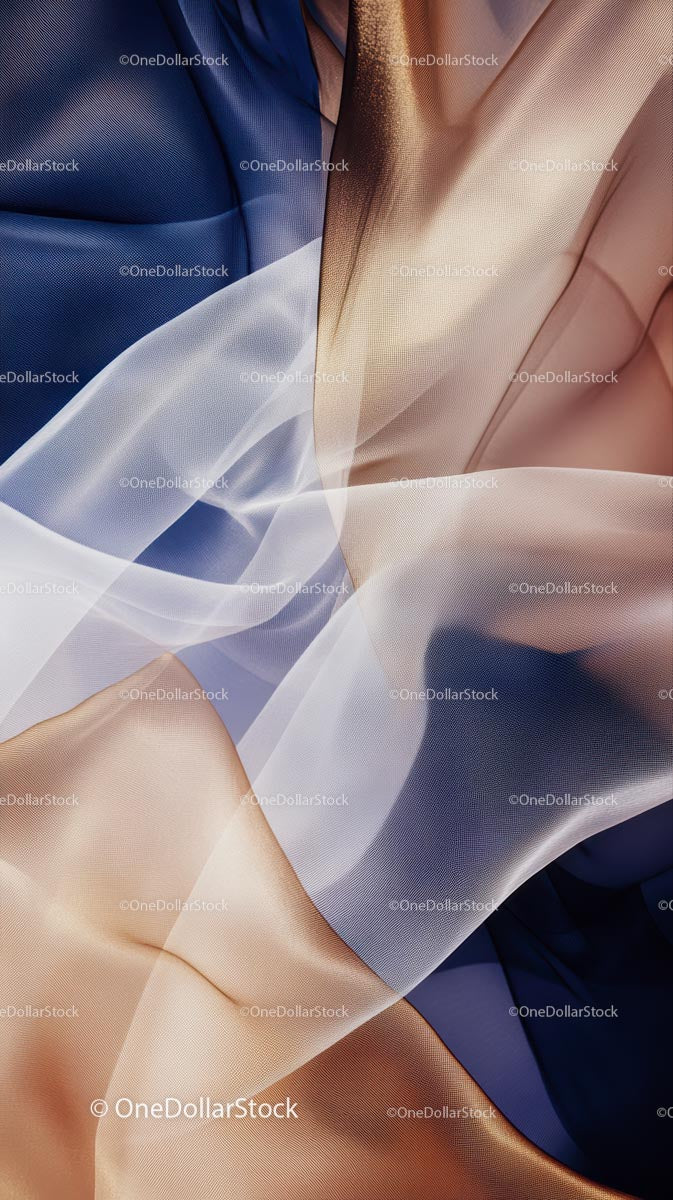 Colorful Flowing Silk Fabric with Elegant Textures for Fashion and Design