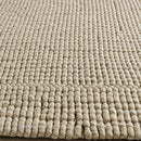 Beige Woven Rug with Textured Fabric for Cozy Home Decor