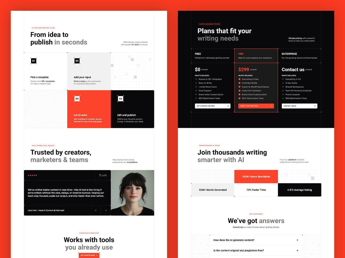 Boxsi Framer template responsive layout preview