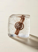 Cinnamon Stick Frozen Inside Clear Ice Cube