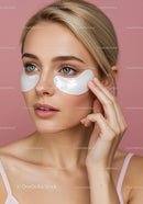 Female Applying Under Eye Patches for Skin Rejuvenation