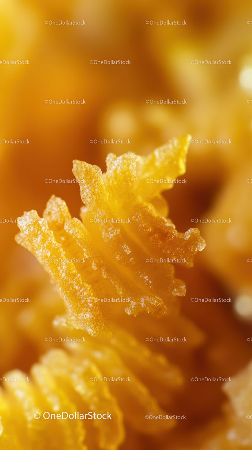 Close-Up of Yellow Chrysanthemum Flower with Pollen Details