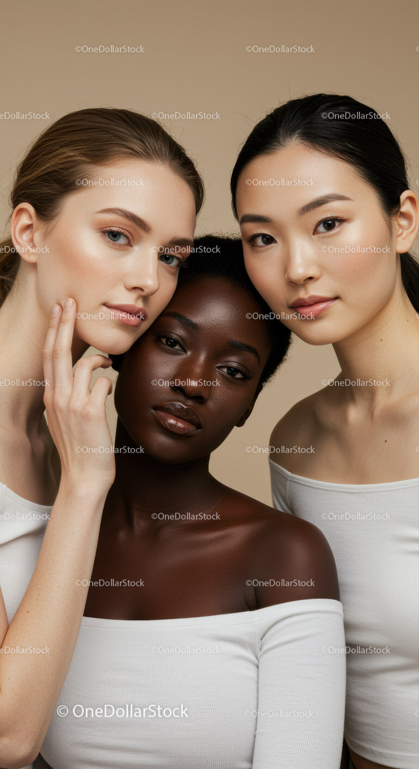 Diverse Female Portraits Showing Confidence and Beauty