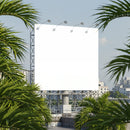 Blank Outdoor Billboard Surrounded by Tropical Greenery