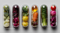 Colorful Vegetable Capsules with Fresh Plant-Based Ingredients
