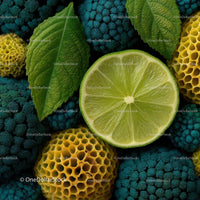 Vibrant Lime and Broccoli Composition for Fresh Food Inspiration