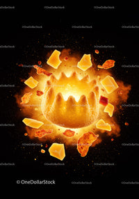 Close Up of Crispy Snack with Cheese Explosion