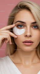 Close-up of a Young Woman Applying Eye Cream for Skincare