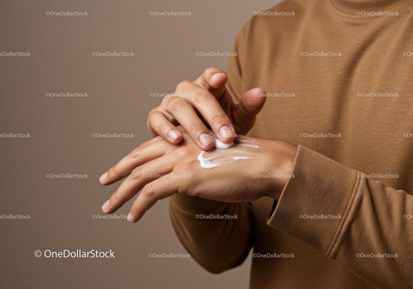 Hands Applying Moisturizer - Personal Care and Skin Hydration