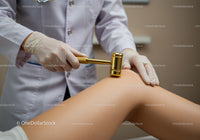 Healthcare Professional Using Gavel on Patient During Medical Examination