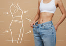 Female Body Measurement in Casual Fitness Outfit with Jeans