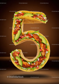 Taco Number Five with Chicken and Avocado Slices