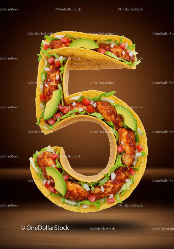 Taco Number Five with Chicken and Avocado Slices
