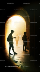 Before and after Soft Lights Photo Overlays effect