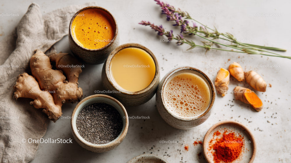Variety of Herbal Roots and Spices for Natural Healing and Cooking