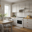 Bright Modern Kitchen with White Cabinets and Wooden Details