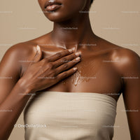 Elegant African Woman with Smooth Skin and Natural Glow