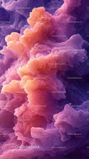 Colorful Abstract Cloud Formations in Digital Art Style