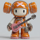 Futuristic Toy Robot with Large Eyes and Bunny Ears for Kids