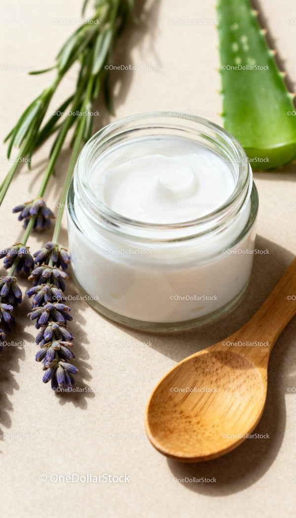 Naturalny krem do pielęgnacji skóry z aloesem i lawendą