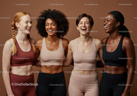 Group of diverse women enjoying a joyful moment together