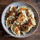 Chinese Jiaozi Dumplings with Crispy Edges and Savory Filling