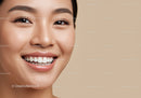 Close up of cheerful woman with perfect smile