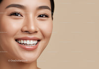 Close up of cheerful woman with perfect smile