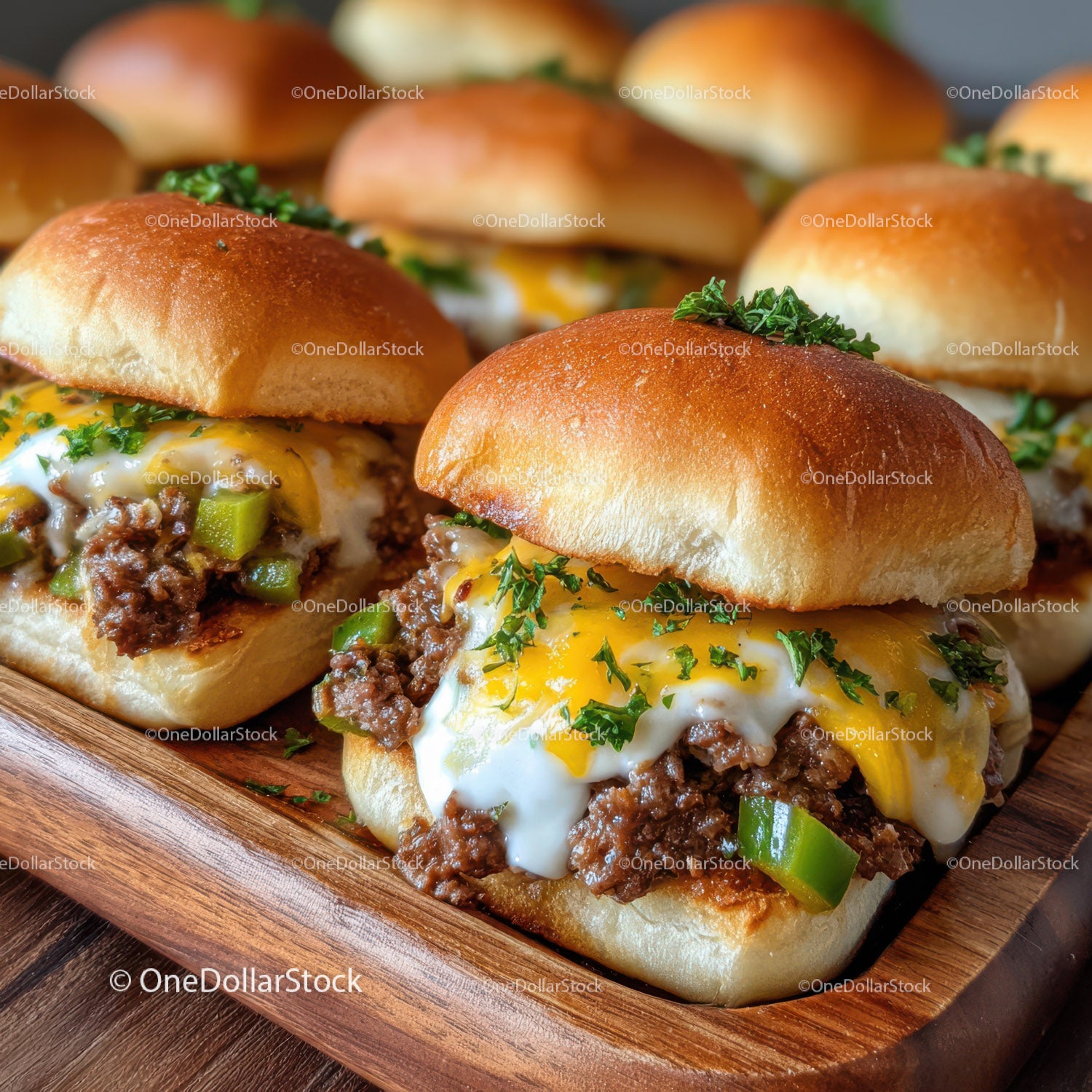 Juicy Beef Cheeseburgers with Melty Cheese and Fresh Greens