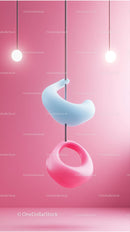 Stylish Pink Pendant Light with Unique Artistic Design
