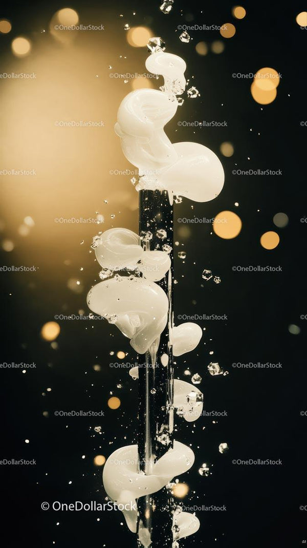 Milk Splash with Dynamic Liquid Motion and Creative Composition