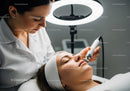 Women Receiving Advanced Facial Treatment in Modern Beauty Clinic