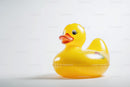 Yellow Rubber Duck in Floating Pool Toy for Summer Fun
