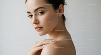 Elegant Beauty Portrait of a Young Woman with Flawless Skin