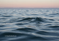 Tranquil Blue Ocean with Gentle Waves and Distant Horizon