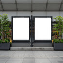 Dual Illuminated Urban Billboards with Greenery