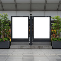 Dual Illuminated Urban Billboards with Greenery