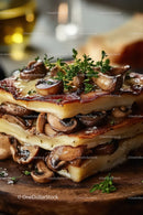 Mushroom Lasagna with Cheese and Herbs