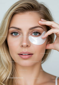 Young Woman Applying Face Mask for Skincare Beauty Therapy