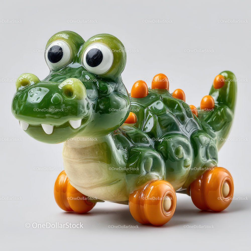 Colorful Glass Dinosaur Toy for Kids Room Decor