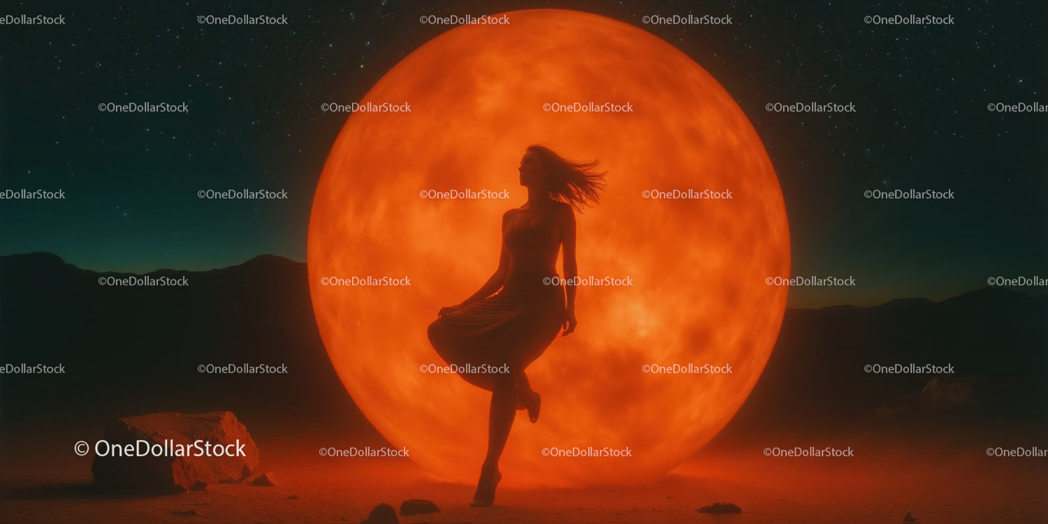 Sunlike Glowing Orb in Space with Cosmic Background and Stars