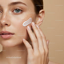Close-Up of Woman Applying Face Cream for Glowing Skin
