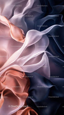 Elegant Silk Fabric with Soft Pastel Colors and Flowing Texture