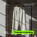 editable PSD mockup for Trousers on hanger