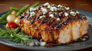 Barbecue Glazed Pork Loin with Green Beans and Cherry Tomatoes