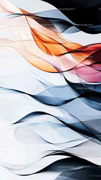Abstract flowing lines with vibrant colors for modern digital art