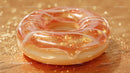 Luxurious Golden Glass Gemstone with Sparkling Glitter in Sunlight