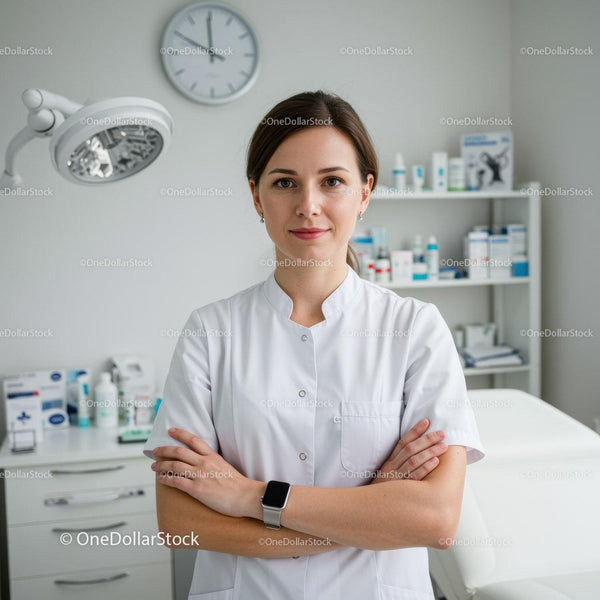 Profesjonalna Lekarka w Klinice Medycznej z Pewnym Uśmiechem