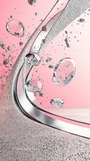 Elegant Metal Ring with Ice Cubes on Pink Background